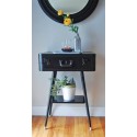 Guéridon valise noir