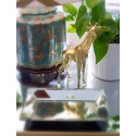 Giraffe plastique bombée en chrome or