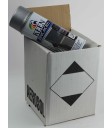 Galvanisation à froid zinc satin - carton de 4 bombes de peinture galva