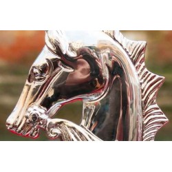Peinture déco effet chrome argent