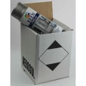 Peinture Frigo - Electroménager - Carton de 4 bombes de peinture frigo gris métallisé