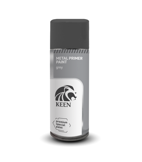 Primaire anti-rouille gris - sous-couche spéciale métal qui assure une protection anti-corrosion durable.