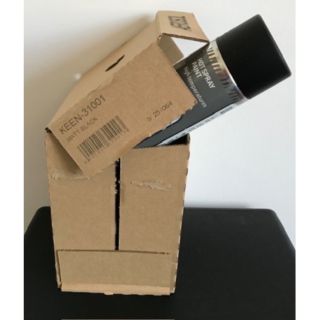 Peinture haute température - 600° en continu, 250°/300° pour le blanc - Carton de 4 Aérosols