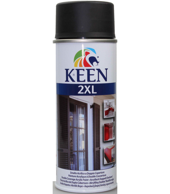 Bombe de peinture noire mat