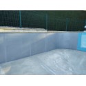 Rénovation piscine avec peinture galva zinc satin keen