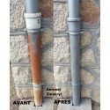 Rénovation gouttière avec galva zinc satin